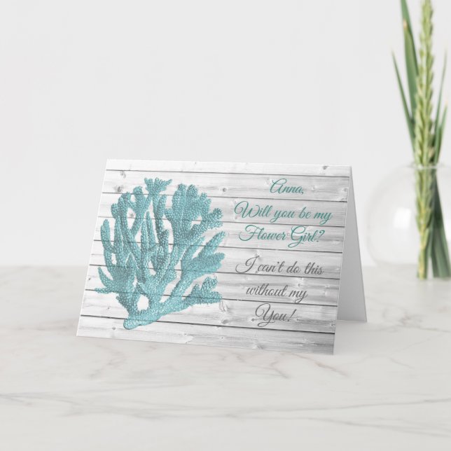 ¿Serás mi tarjeta de propuesta de dama de honor fl (Anverso)