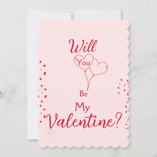 ¿Serás Mi Tarjeta De Propuesta De San Valentín? (Anverso)