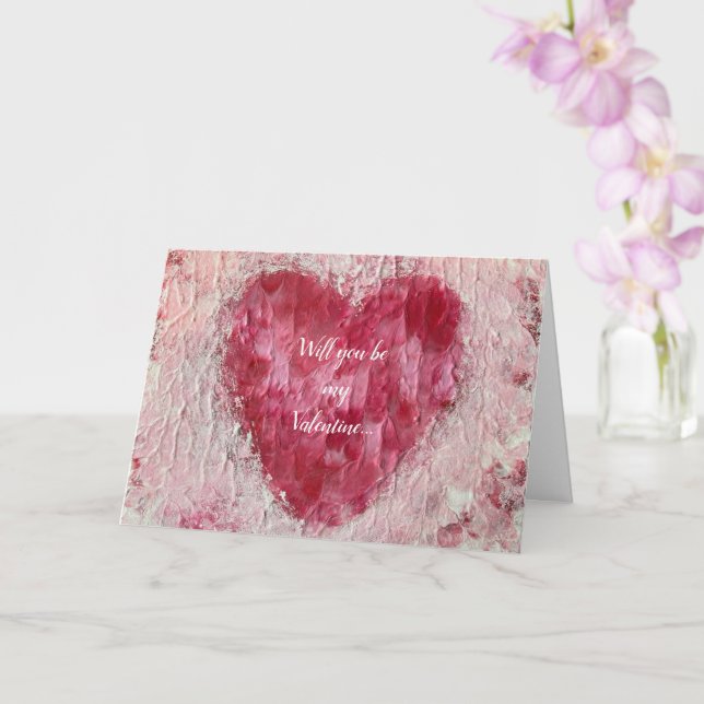 Serás mi tarjeta de propuesta de Valentine, Heart (Orquídea)