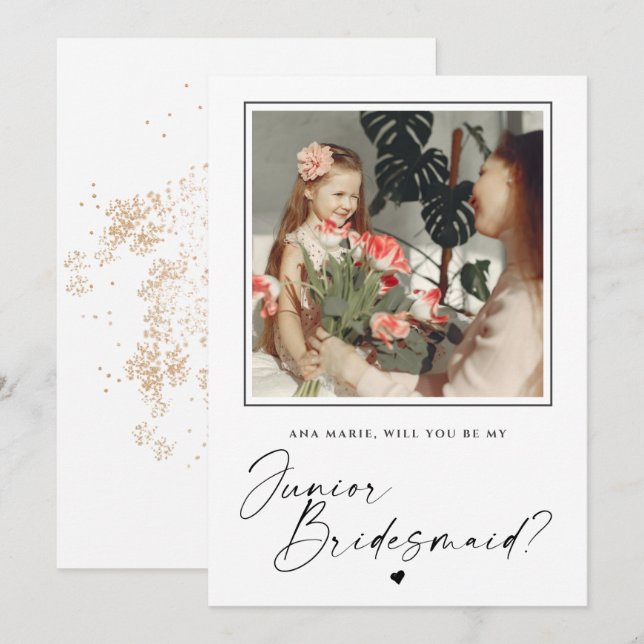 ¿Serás Mi Tarjeta De Propuesta Para La Niña? (Anverso / Reverso)