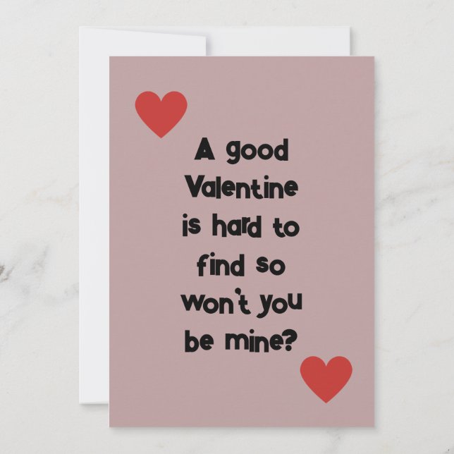 ¿Serás Mi Tarjeta De San Valentín? (Reverso)