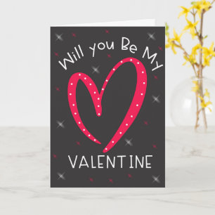 ¿Serás mi tarjeta del día de San Valentín   Lindo 
