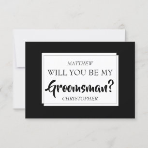 ¿Serás Mi Tarjeta Groomsman?