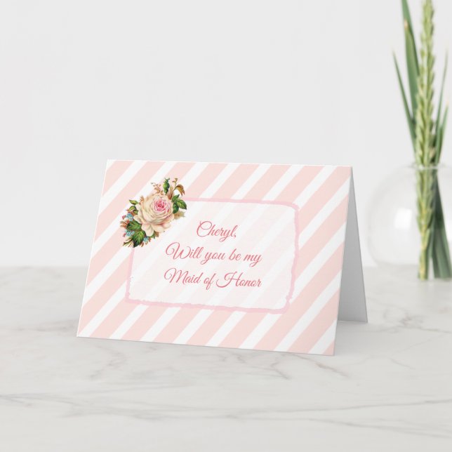 ¿Serás mi tarjeta médica de honor personalizada? (Anverso)