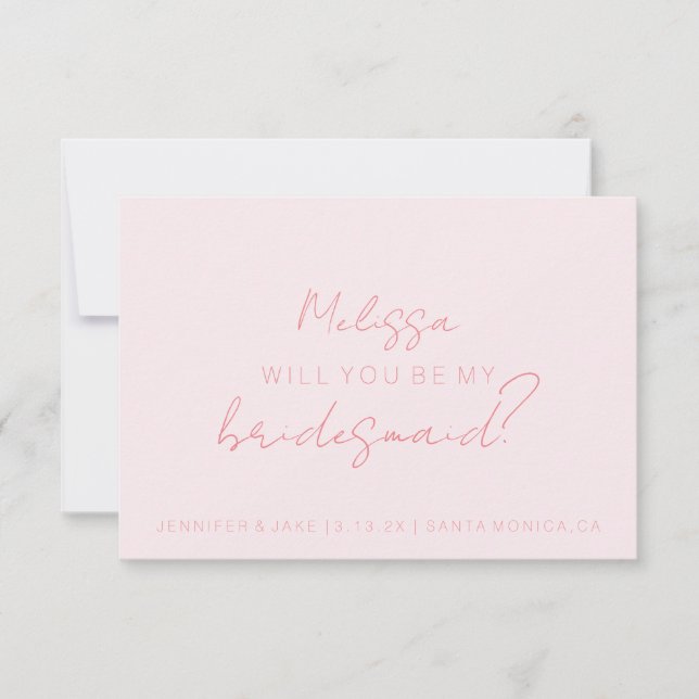 ¿Serás Mi Tarjeta Para La Mujer De Novias? (Anverso)