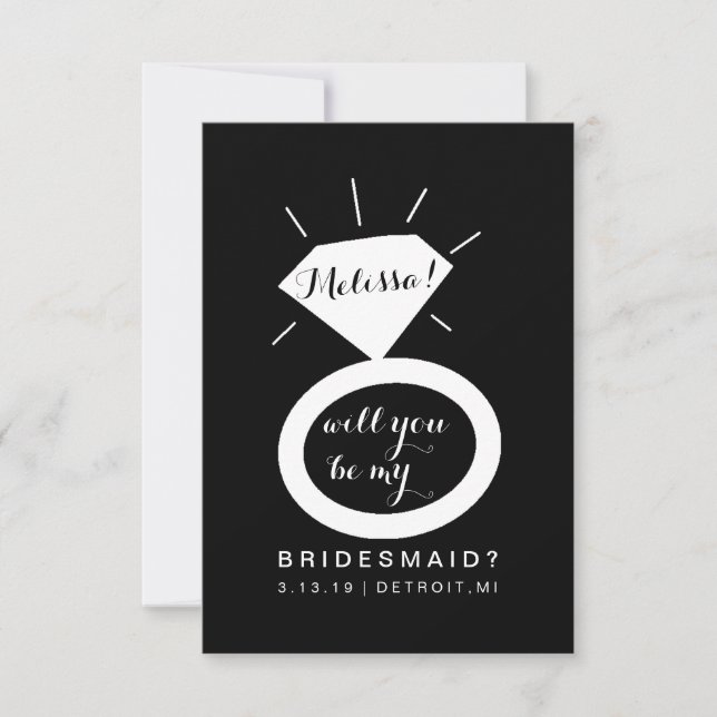 ¿Serás Mi Tarjeta Para La Mujer De Novias? (Anverso)