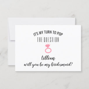 ¿Serás Mi Tarjeta Para La Novia? Haz La Pregunta