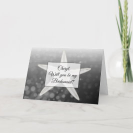 ¿Serás mi tarjeta personalizada de dama de honor?