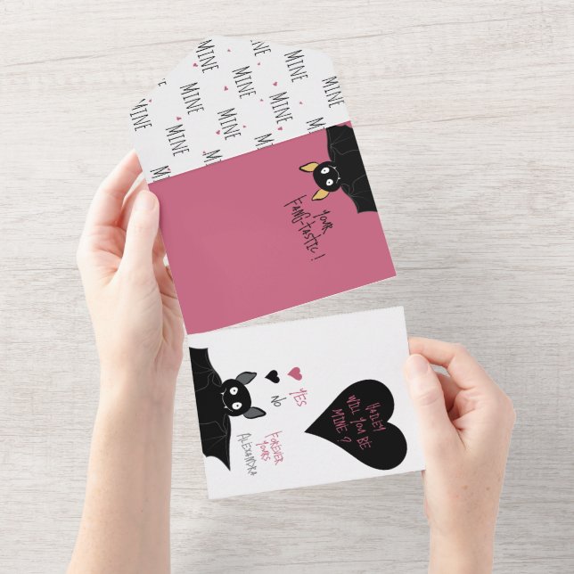 ¿Serás Mío? Amor Batty + Tarjeta Valentine (desgarro)