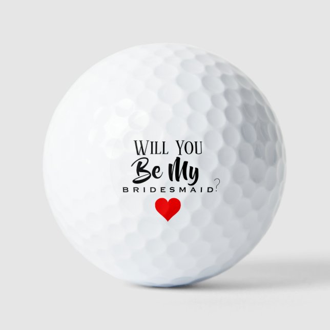 ¿SERÁS MIS PELOTAS DE GOLF DE DAMA DE HONOR? (Anverso)