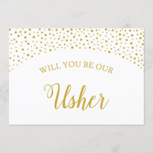 ¿Serás Nuestra Tarjeta De Propuesta Boda De Usher?