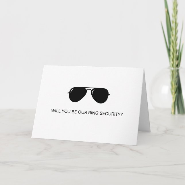 ¿Serás nuestra tarjeta de seguridad de anillo? (Anverso)