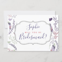¿Serás tú? Tarjeta de boda personalizada