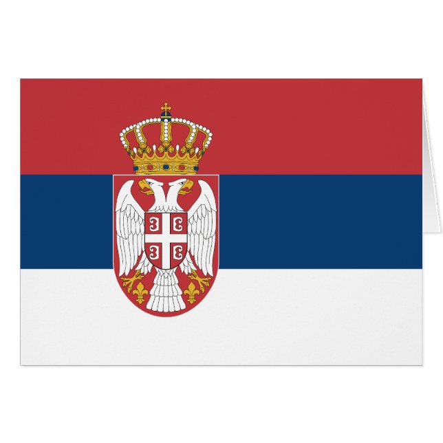 Serbia Flag (Anverso (Horizontal))