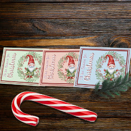 Seré Gnome para la tarjeta acuarela de los Navidad