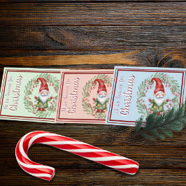 Seré Gnome para la tarjeta acuarela de los Navidad