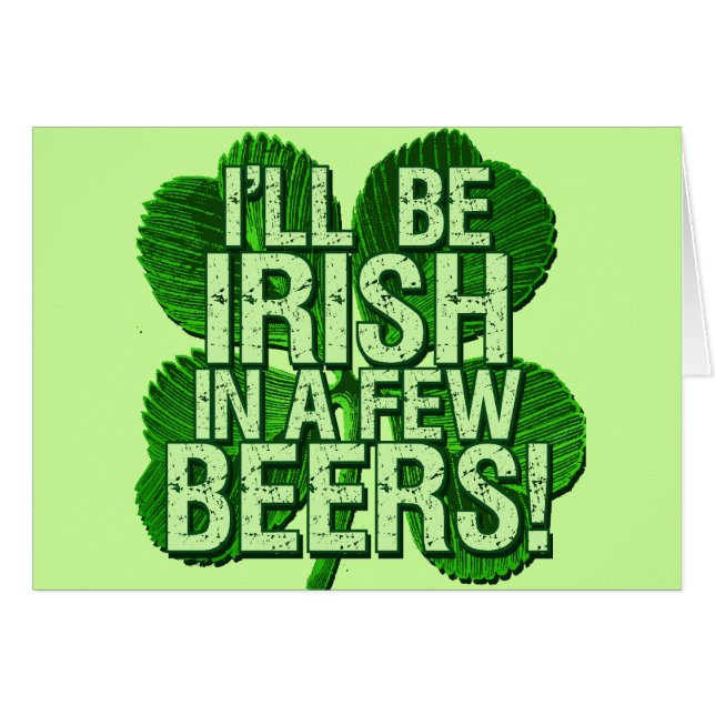 Seré irlandés en pocas cervezas (Anverso (Horizontal))