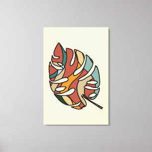 Serena Sabana Hoja Abstracta Arte Moderno