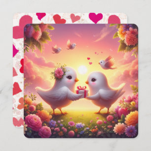 Serenade - Tarjeta de San Valentín de Lovebirds