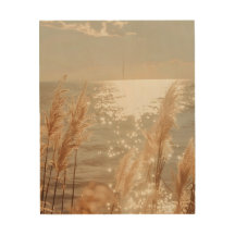 Serene Beach Sunrise | Arte de pared costera | Tra