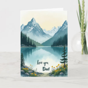 Serene Peaks Te Ama Papá Tarjeta