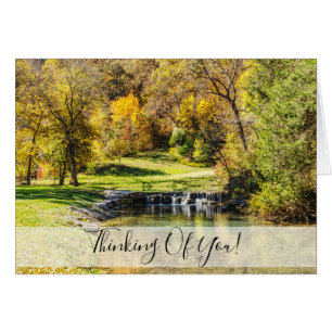 Serene Scene Dogwood Canyon Pensando En Tu Tarjeta