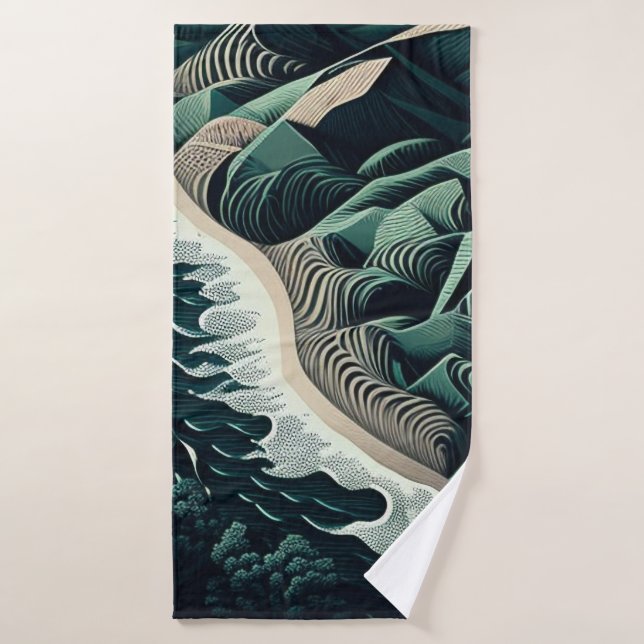 Serene Shores (Toalla de baño)