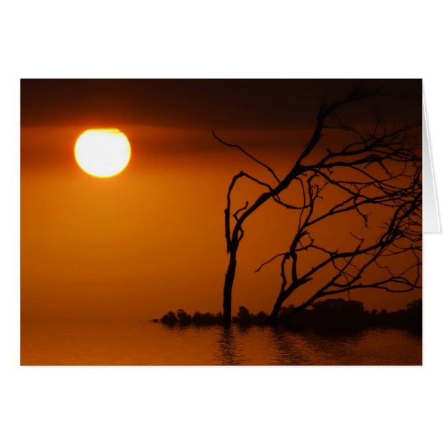 Serene Sunset Card (Anverso (Horizontal))