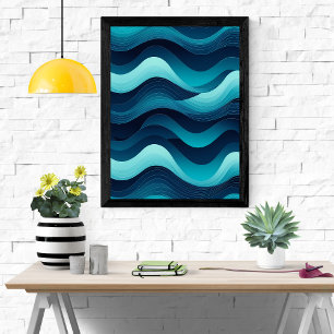 Serene Waves Resumen Arte