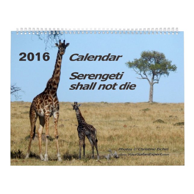 Serengeti no morirá página del calendario 2 (Tapa)