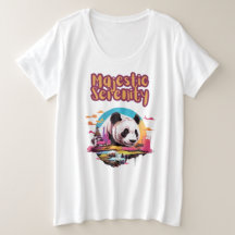 Serenidad colorida: Panda en un hábitat exuberante