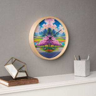 "Serenidad de Primavera - Reloj de pared de sender