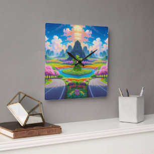 "Serenidad de Primavera - Reloj de pared de sender