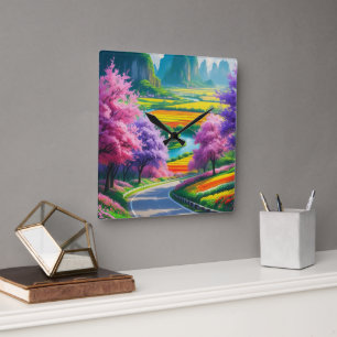 "Serenidad de Primavera - Reloj de pared de sender