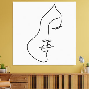 Serenidad – Retrato Femenino Minimalista de Arte d