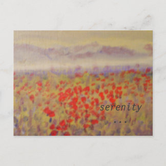 "serenidad" - una postal de impresión de arte.