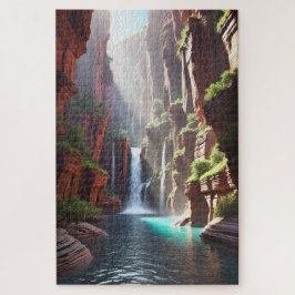 Serenity Falls: Escape majestuoso del cañón Puzzle