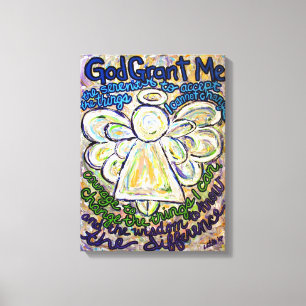 Serenity Prayer Angel Pintura de tela Arte Imprimi