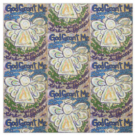 Serenity Prayer Poem Angel Material de tela de art