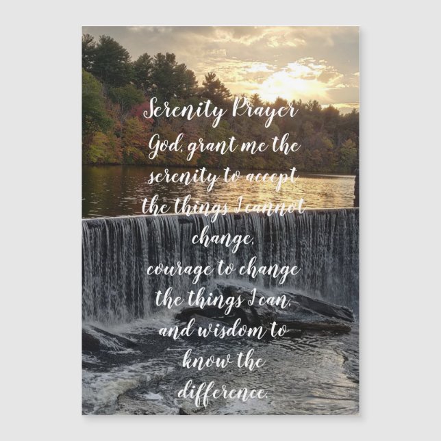 Serenity prayer RI FALLS  Ponaganset   (Anverso)