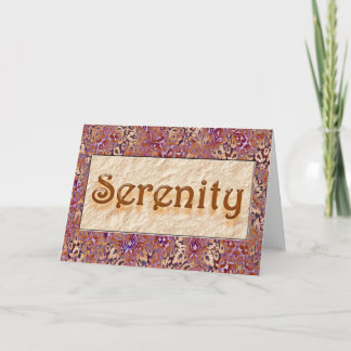 SERENITY Sober Felicitaciones Tarjeta de Recuperac