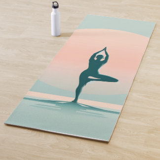 Serenity Sunrise Yoga Mat - Tranquilidad Tree Pose