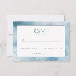 Sereno Azul Acuarela RSVP
