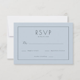 Sereno Azul Minimalista RSVP