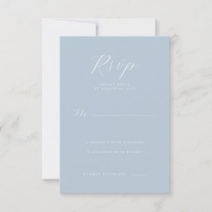 Sereno Azul Tipográfico RSVP