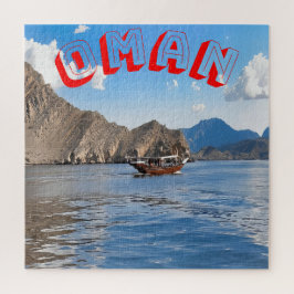 Sereno paisaje marino del rompecabezas de Omán