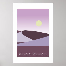 Sereno Sol Naciente Sobre Arte de Paisaje Morado d