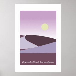 Sereno Sol Naciente Sobre Arte de Paisaje Morado d