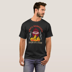 **Sergantes de asador: cocinando una camiseta de t