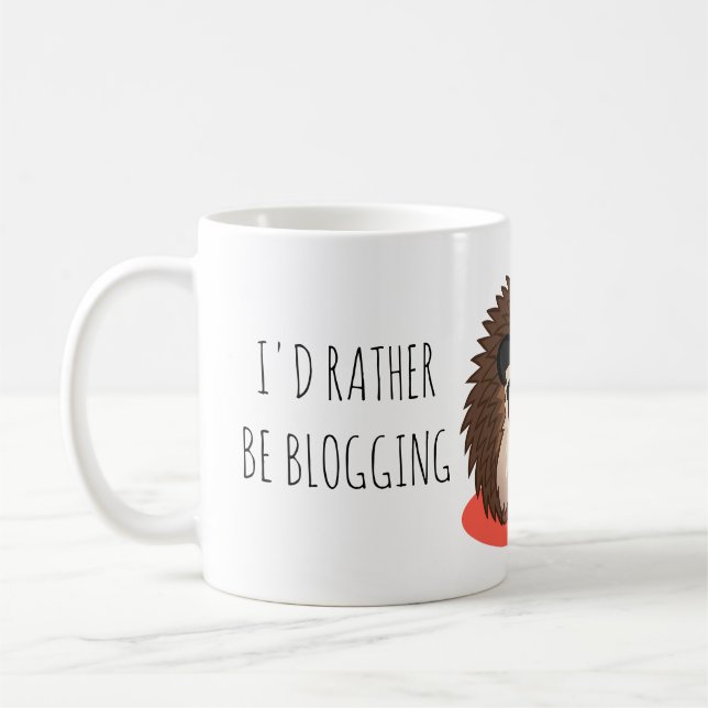 Sería bastante taza de café Blogging (Izquierda)